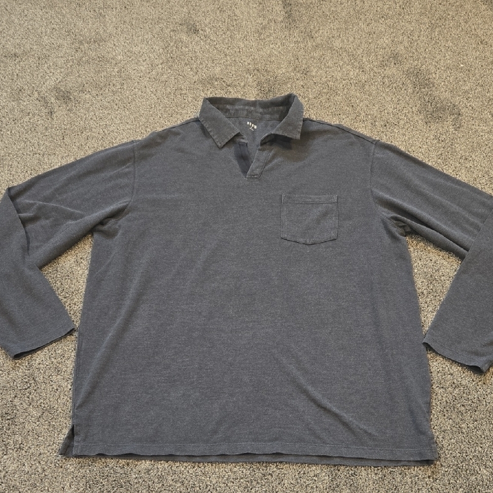Rowm Men's Gray Long Sleeve Shirt Sz XL